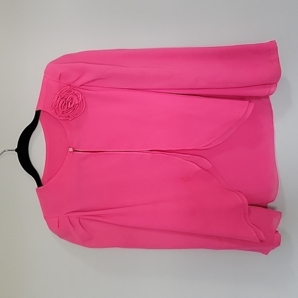 Pink cardigan, pink blouse, size Small - Picture 5 of 6